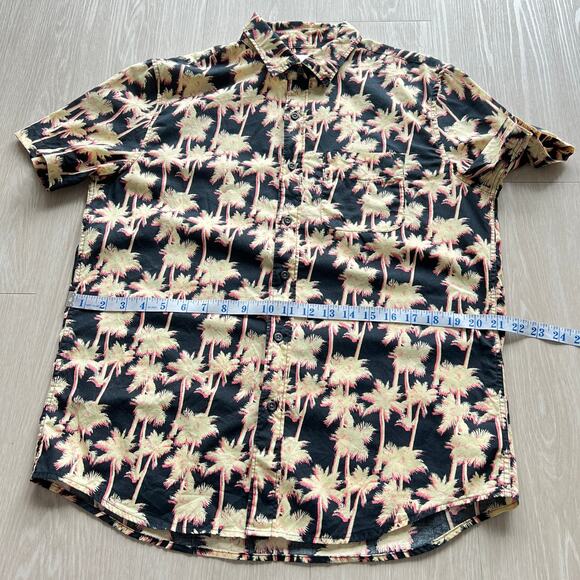 AE American Eagle Outfitters Palm Print Casual Button Up Shirt Mens Medium - Picture 6 of 12